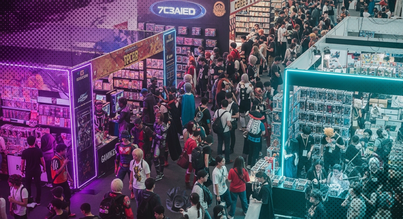 Singapore Comic Con 2026 vibrant convention floor with cosplayers and fans